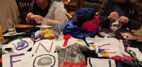 St Albans Friends of the Earth quilt-making session