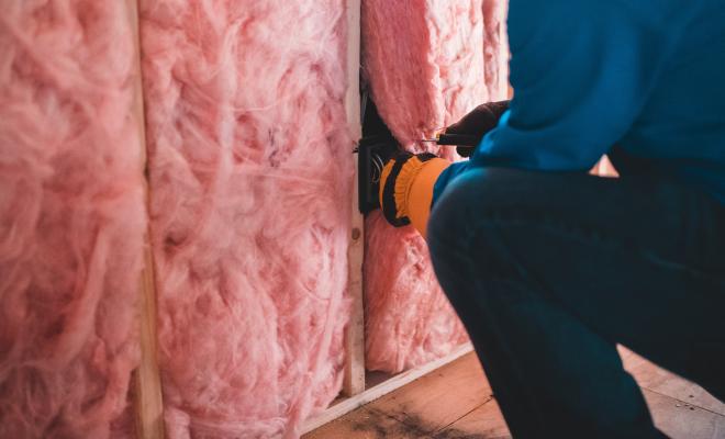 Insulation being fitted
